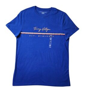 Tommy‎ Hilfiger Men's T-Shirt Short Sleeve Casual Tee Blue Size XS